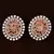 Gold Plated Champagne Stone Embellished American Diamond Earrings 216ED331