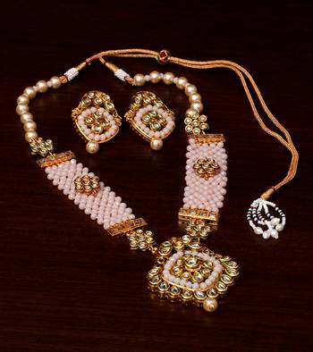 Kundan, Pearls and Beads Embellished Designer Necklace Set 317FNN182 1