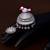 Rhodium and Black Plated American Diamond Embellished Designer Peacock Ring FR12