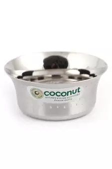Coconut Stainless Steel Shower Pari Bowl/Vati/Katori- C23 - Set of 12 - Capacity Each Bowl 230ML