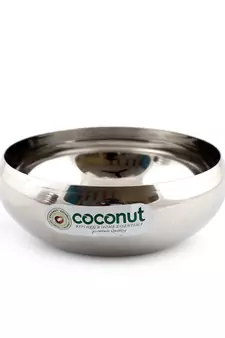 Coconut Stainless Steel Rasberry Bowl/Vati/Katori - Set of 6 -Diamater - 10Cm - Capacity Each Bowl - 200ML