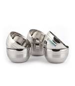 coconut Stainless Steel Ringer Apple Bowl/Vati/Katori - Set of 6 (9 cm Diameter) - Capacity Each Bowl - 250 ML