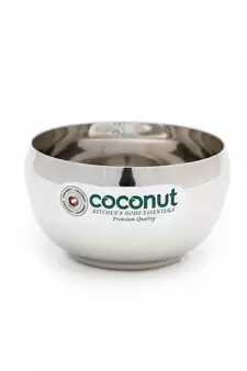 coconut Stainless Steel Vegetable Bowls/Serving Bowls/Steel Bowls - Set of 6 Pieces - 3.25 inches - Capacity -Each 180ML