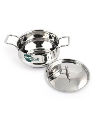 Coconut Stainless Steel Tri-Ply Cartier Pot, 2000 ml (Diameter: 18 cm) 2