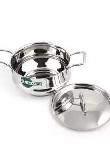 Coconut Stainless Steel Tri-Ply Cartier Pot, 2000 ml (Diameter: 18 cm)