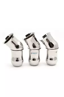 coconut Stainless Steel Plain Glasses - Set of 6 (250 ML Each)