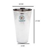 coconut Stainless Steel Jumbo Lassi Glasses - Set of 2