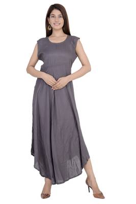 Grey embroidered rayon diwali-kurtis 5