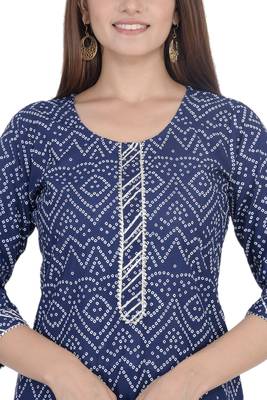 Blue printed rayon diwali-kurtis 4