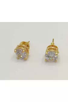 Silver stone studs