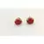Red stone studs