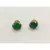 Green stone studs