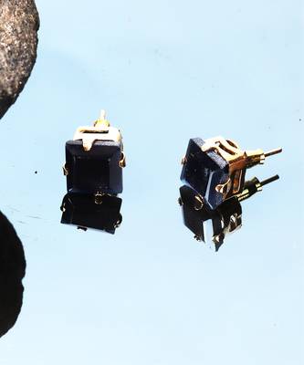 Black stone studs 1
