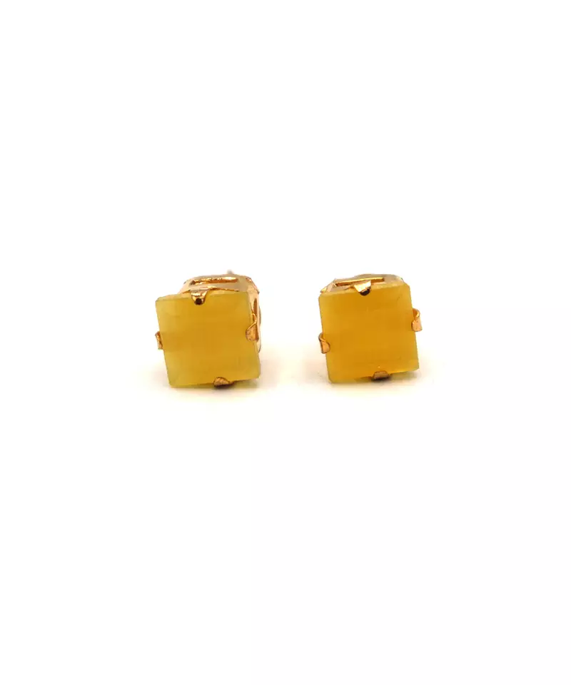 Yellow stone studs