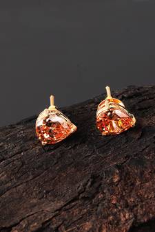 Gold stone studs
