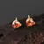 Gold stone studs
