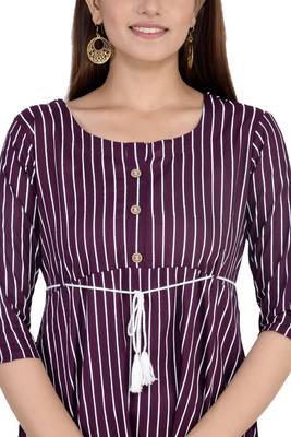 Wine printed rayon ethnic-kurtis 4