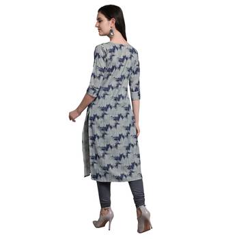 Blue woven cotton kurtas-and-kurtis 3