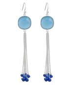 Multicolor chalcedony 925-sterling-silver-earrings