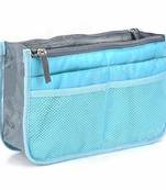 Shree Shyam Product Set of 1 Pc Light Blue Nylon Bag Organizer, Polyester Bag Organizer, Handbag Organizer