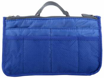 Shree Shyam Product Set of 1 Pc Royal Blue Nylon Bag Organizer, Polyester Bag Organizer, Handbag Organizer 1