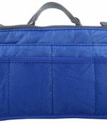 Shree Shyam Product Set of 1 Pc Royal Blue Nylon Bag Organizer, Polyester Bag Organizer, Handbag Organizer