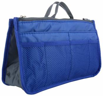 Shree Shyam Product Set of 1 Pc Royal Blue Nylon Bag Organizer, Polyester Bag Organizer, Handbag Organizer 3