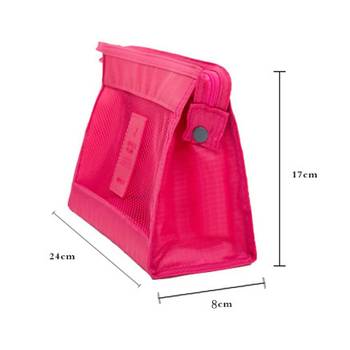 Shree Shyam Product Set of 1 Pc Pink Nylon Bag Organizer, Polyester Bag Organizer, Handbag Organizer 4