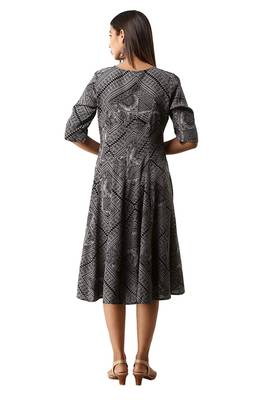 18 FOREVER V R FOR U Women's Rayon Flaired Dress Black Anarkali Suits Kurta Kurtis 2