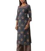 18 FOREVER V R FOR U Women's Rayon Straight Kurta Plazzo Set