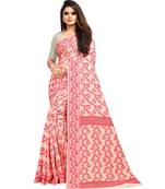 Red Cotton Silk Jamdani Woven Saree