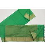 multicolor woven cotton silk saree with blouse
