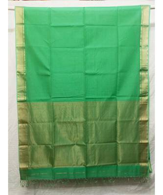multicolor woven cotton silk saree with blouse 2