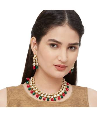 Multicolor Kundan Necklace Sets 1