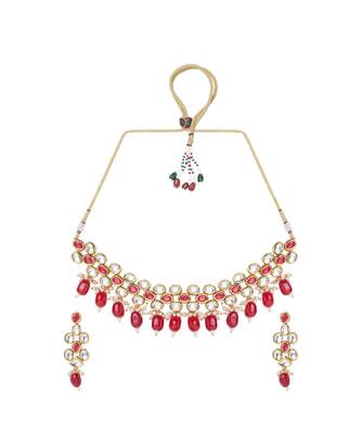 Red Kundan Necklace Sets 2