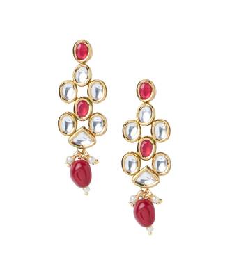 Red Kundan Necklace Sets 3