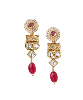 Red Polki Necklace Sets 3
