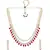 Kundan Necklace With Cream Moti Long Necklace Set