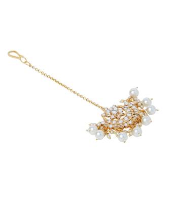 White Kundan Maang Tikka 3
