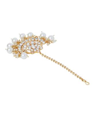 White Kundan Maang Tikka 4