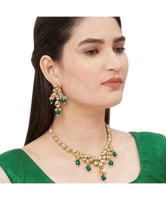 Green Kundan Necklace Sets 1