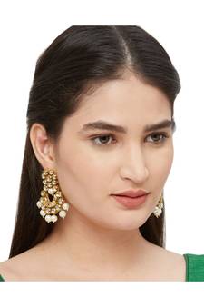 Gold Kundan Earrings