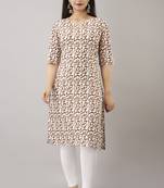 18 FOREVER V R FOR U Women's Cotton Regular Printed Kurta