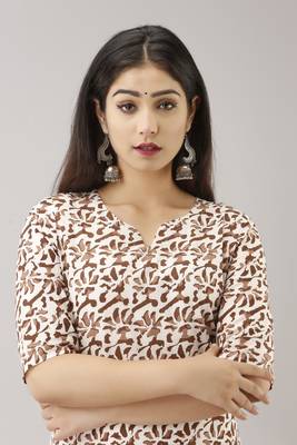 18 FOREVER V R FOR U Women's Cotton Regular Printed Kurta 5