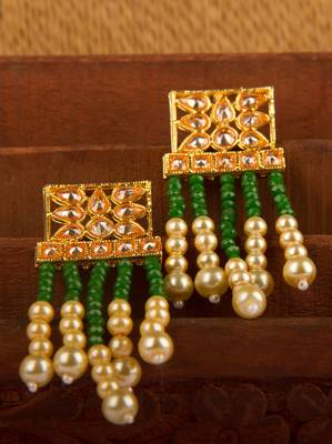 Multicolor Copper Base Gold Plated American Diamond Stone Studded Beaded Necklace Set 2