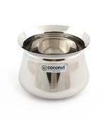 Coconut Stainless Steel Temple Handi/Cookware -Set of 2 - Capacity 2000 ML & 3000 ML Each Handi