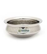 Coconut Stainless Steel Hammered Golconda Kadai - 300 ML