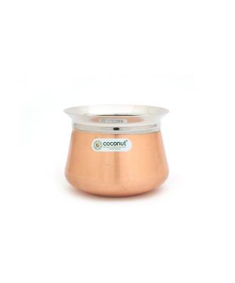 Coconut Stainless Steel Gala FC Copper Handi/Cookware (Without Handle & Lid) - 1 Unit - Capacity -1500ML 1