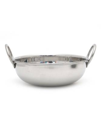 Coconut Stainless Steel Heavy Guage 18 Table Kadai (Without Lid) Cookware - Set of 3-300ML/400ML/600ML 3