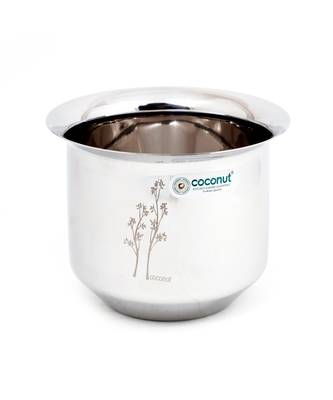 Coconut Stainless Steel Mini Kolga/Deep Tope - 200ml, 300ml, 500ml, 750ml, 1000ml,  - Milk Container/Oil cotainer 3